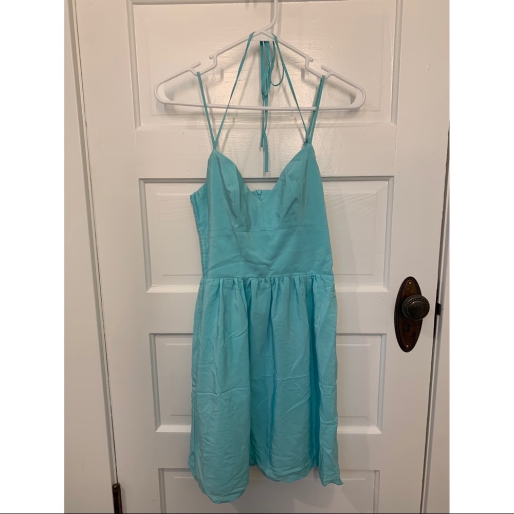 Amanda Uprichard Silky Blue Dress